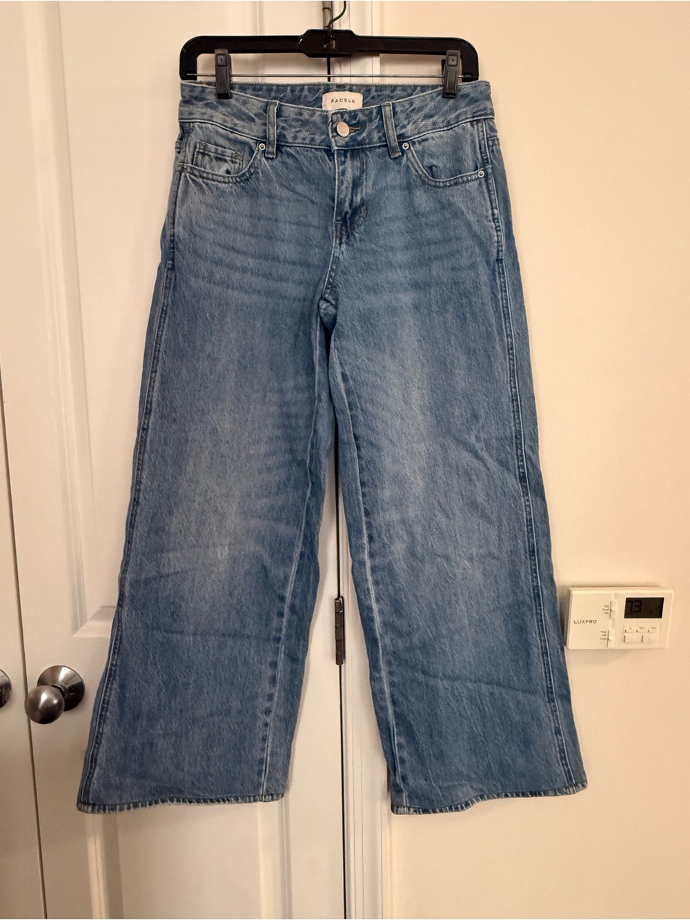 Pacific Sunwear Light Blue Wide Leg Jeans